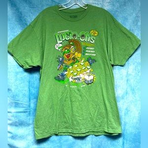 Overwatch Mens Green Crew Neck Short Sleeve Lucio-Ohs Video Game Graphic T Shirt